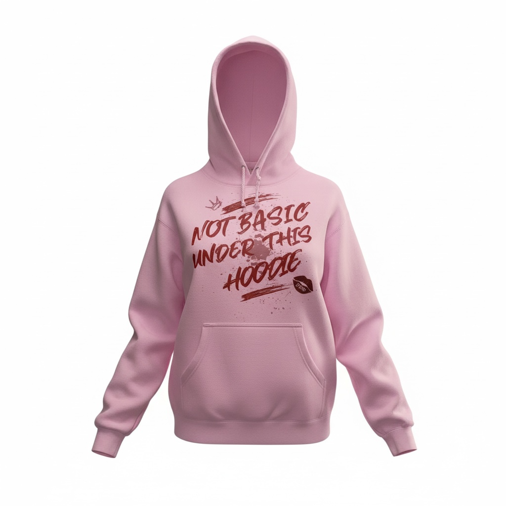 NOT BASIC UNDER THIS HOODIE